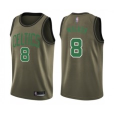 Men's Boston Celtics #8 Kemba Walker Swingman Green Salute to Service Basketball Jersey