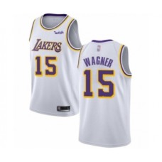 Men's Los Angeles Lakers #15 Moritz Wagner Authentic White Basketball Jersey - Association Edition