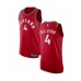 Men's Toronto Raptors #4 Rondae Hollis-Jefferson Authentic Red Basketball Stitched Jersey - Icon Edition