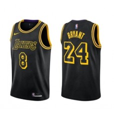 Men's Nike Los Angeles Lakers Kobe Bryant Swingman Black NBA Stitched Jersey - City Edition