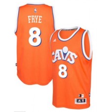 adidas Cleveland Cavaliers #8 Channing Frye Orange Hardwood Classics Swingman Jersey