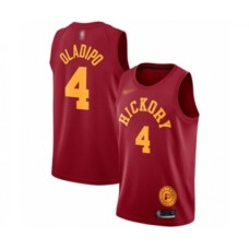 Men's Indiana Pacers #4 Victor Oladipo Authentic Red Hardwood Classics Basketball Stitched Jersey