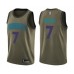 Men's Charlotte Hornets #7 Dwayne Bacon Swingman Green Salute to Service Basketball Stitched Jersey