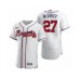 Men's Atlanta Braves #27 Fred McGriff Nike White 2020 Authentic Stitched Jersey