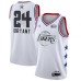 Men's Nike Los Angeles Lakers #24 Kobe Bryant White Basketball Jordan Swingman 2019 All-Star Game Jersey