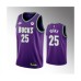 Men's Milwaukee Bucks #25 Serge Ibaka 2022-23 Purple Classic Edition Swingman Stitched Basketball Jersey