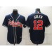 Men's Atlanta Braves #12 Jorge Soler Blue Nike MLB Stitched Jersey