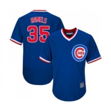 Men's Chicago Cubs #35 Cole Hamels Royal Blue Cooperstown Flexbase Authentic Collection Baseball Jersey