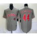 Men's Nike Cincinnati Reds #44 Elly De La Cruz Grey Cool Base Stitched Baseball Jersey1