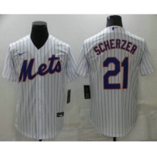 Men's New York Mets #21 Max Scherzer White Stitched MLB Cool Base Nike Jersey