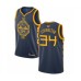 Men's Golden State Warriors #34 Shaun Livingston Swingman Navy Blue Basketball 2019 Basketball Finals Bound Jersey - City Edition