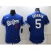 Men's Nike Los Angeles Dodgers #5 Freddie Freeman Blue Baseball Stitched Jersey