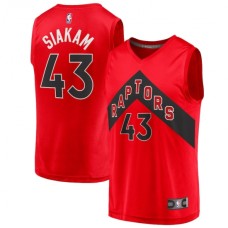 Men's Toronto Raptors #43 Pascal Siakam Fanatics Branded Red 2020-21 Fast Break Replica Player Stitched Jersey