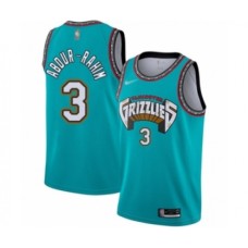 Men's Memphis Grizzlies #3 Shareef Abdur-Rahim Authentic Green Hardwood Classic Basketball Stitched Jersey