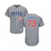 Men's Chicago Cubs #73 Adbert Alzolay Grey Road Flex Base Authentic Collection Baseball Player Stitched Jersey