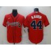 Men's Majestic Atlanta Braves #44 Hank Aaron Nike Rde Stitched Jersey