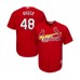 Men's St. Louis Cardinals #48 Harrison Bader Replica Red Cool Base Baseball Jersey