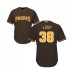 Men's San Diego Padres #38 Aaron Loup Replica Brown Alternate Cool Base Baseball Jersey