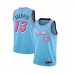 Men's Miami Heat #13 Edrice Adebayo Swingman Blue Basketball Stitched Jersey - 2019 20 City Edition