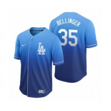 Men's Los Angeles Dodgers #35 Cody Bellinger Royal Fade Nike Stitched Jersey