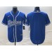 Men's Los Angeles Dodgers Blue Blank Cool Base Stitched Baseball Jersey