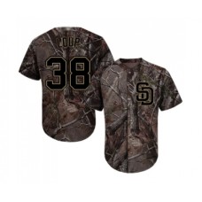 Men's San Diego Padres #38 Aaron Loup Authentic Camo Realtree Collection Flex Base Baseball Jersey