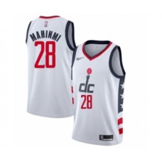 Men's Washington Wizards #28 Ian Mahinmi Swingman White Basketball Stitched Jersey - 2019 20 City Edition