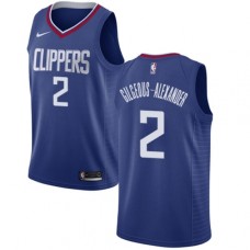 Men's Nike Los Angeles Clippers #2 Shai Gilgeous-Alexander Swingman Blue NBA Jersey - Icon Edition