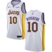 Men's Nike Los Angeles Lakers #10 Sviatoslav Mykhailiuk Swingman White NBA Jersey - Association Edition