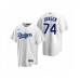 Men's Los Angeles Dodgers #74 Kenley Jansen Nike White Replica Home Stitched Jersey