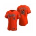 Men's Baltimore Orioles #18 Heston Kjerstad Nike Orange Authentic Alternate Stitched Jersey