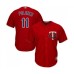 Men's Minnesota Twins #11 Jorge Polanco Replica Scarlet Alternate Cool Base Baseball Jersey