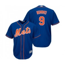 Men's New York Mets #9 Brandon Nimmo Replica Royal Blue Alternate Home Cool Base Baseball Jersey