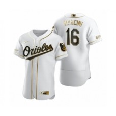 Men's Baltimore Orioles #16 Trey Mancini Nike White Authentic Golden Edition Stitched Jersey