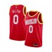 Men's Houston Rockets #0 De'Anthony Melton Authentic Red Hardwood Classics Finished Basketball Stitched Jersey