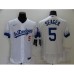 Men's Nike Los Angeles Dodgers #5 Corey Seager White Elite City Player Stitched Jersey