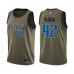 Men's Dallas Mavericks #42 Maxi Kleber Swingman Green Salute to Service Basketball Stitched Jersey