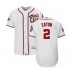 Men's Washington Nationals #2 Adam Eaton White Home Flex Base Authentic Collection 2019 World Series Bound Baseball Stitched Jersey