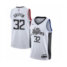 Men's Los Angeles Clippers #32 Blake Griffin Swingman White Basketball Stitched Jersey - 2019 20 City Edition