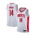 Men's Houston Rockets #14 Gerald Green Swingman White Finished Basketball Stitched Jersey - Association Edition