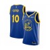 Men's Golden State Warriors #10 Jacob Evans Authentic Royal Finished Basketball Stitched Jersey - Icon Edition