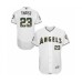 Men's Los Angeles Angels of Anaheim #23 Matt Thaiss Authentic White 2016 Memorial Day Fashion Flex Base Baseball Player Stitched Jersey