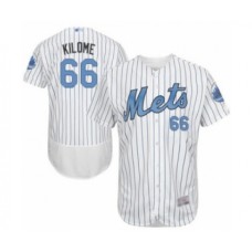 Men's New York Mets #66 Franklyn Kilome Authentic White 2016 Father's Day Fashion Flex Base Baseball Player Stitched Jersey