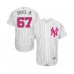 Men's New York Yankees #67 Nestor Cortes Jr. Authentic White 2016 Mother's Day Fashion Flex Base Baseball Player Stitched Jersey