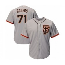 Men's San Francisco Giants #71 Tyler Rogers Grey Alternate Flex Base Authentic Collection Baseball Player Stitched Jersey