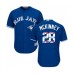 Men's Toronto Blue Jays #28 Billy McKinney Authentic Blue Team Logo Fashion Baseball Jersey