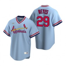 Men's Nike St. Louis Cardinals #29 Alex Reyes Light Blue Cooperstown Collection Road Stitched Baseball Jersey