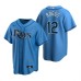 Men's Nike Tampa Bay Rays #12 Wade Boggs Light Blue Alternate Stitched Baseball Jersey