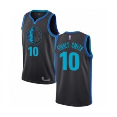 Men's Dallas Mavericks #10 Dorian Finney-Smith Authentic Charcoal Basketball Stitched Jersey - City Edition