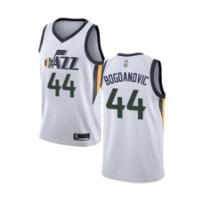 Men's Utah Jazz #44 Bojan Bogdanovic Authentic White Basketball Stitched Jersey - Association Edition